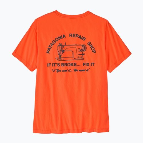Shirt Herren Patagonia Repair Shop orange peel