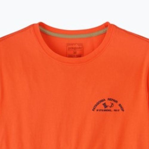 Shirt Herren Patagonia Repair Shop orange peel