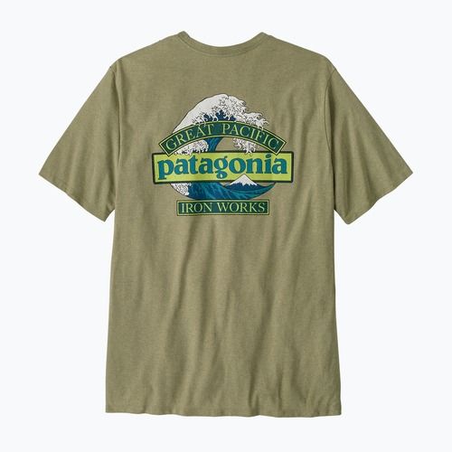 Trekkingshirt Herren Patagonia Great Waves Responsibili Tee gumtree green