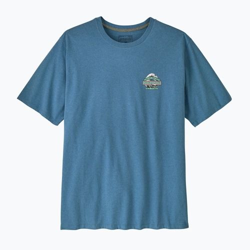 Trekkingshirt Herren Patagonia Great Waves Responsibili Tee shore blue