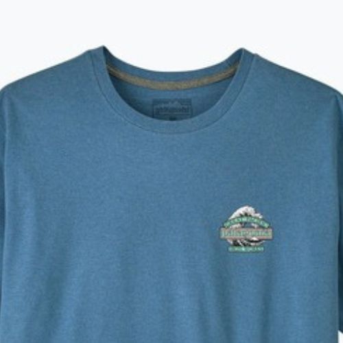 Herren-Trekking-T-Shirt Patagonia Great Waves Responsibili Tee shore blue