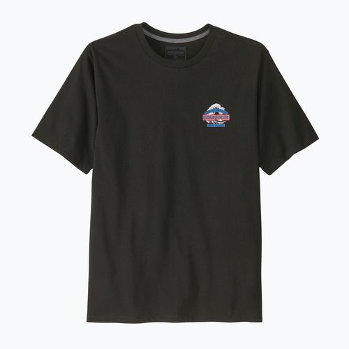 Herren-Trekking-T-Shirt Patagonia Great Waves Responsibili Tee black