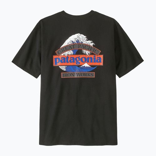Trekkingshirt Herren Patagonia Great Waves Responsibili Tee black