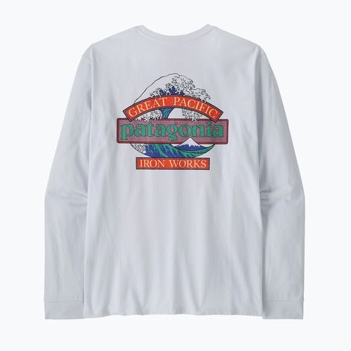 Trekking-Longsleeve Herren Patagonia Great Waves Responsibili Tee white
