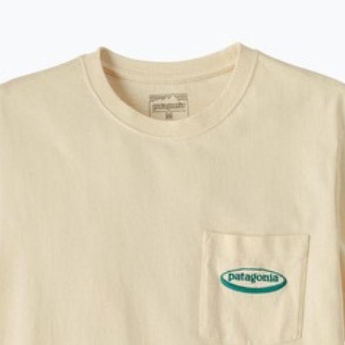 Shirt Herren Patagonia Midweight '95 Oval Logo Pocket Tee undyed natiral