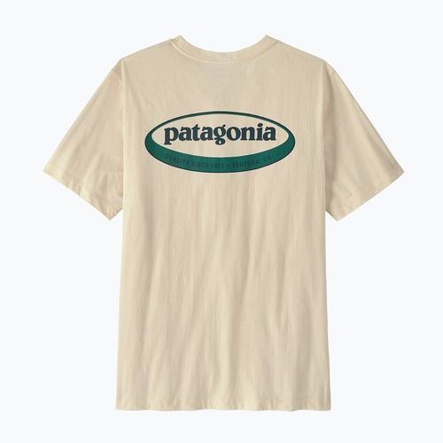Herren T-Shirt Patagonia '95 Oval Logo undyed natural