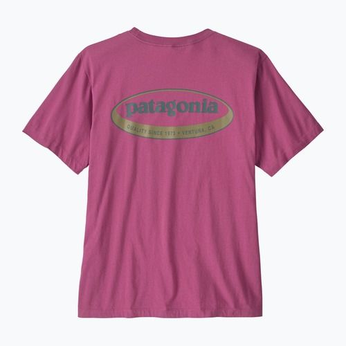 Shirt Herren Patagonia '95 Oval Logo faded magenta