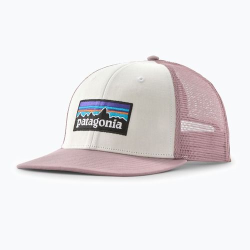 Basecap Patagonia P-6 Logo Trucker white w/quiet violet