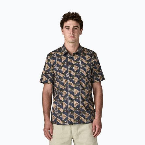 Herrenhemd Patagonia Go To jaguar geo/dolomite blue