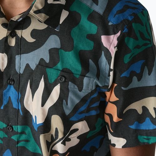 Herrenhemd Patagonia Go To kaleido/black