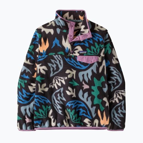 Damen-Trekkingpullover Patagonia LW Synch Snap-T P/O kaleido/black