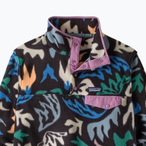 Damen-Trekkingpullover Patagonia LW Synch Snap-T P/O kaleido/black