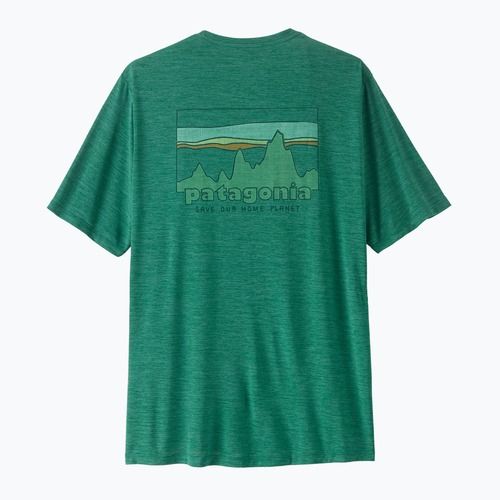 Herren T-Shirt Patagonia Capilene Cool Daily - '73 Skyline gem green/light gem green x-dye