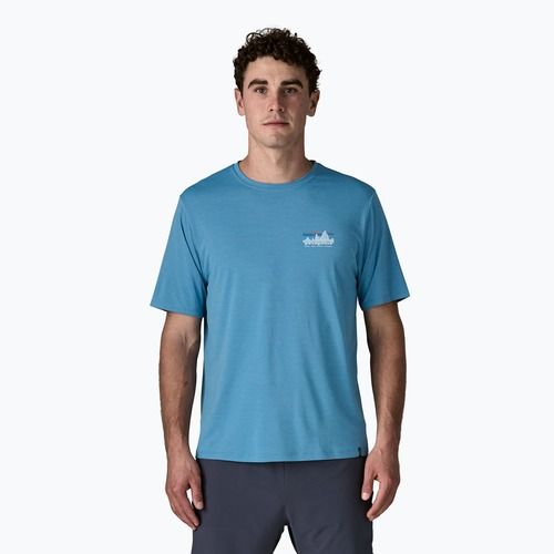 Herren T-Shirt Patagonia Capilene Cool Daily - '73 Skyline shore blue/light shore blue x-dye