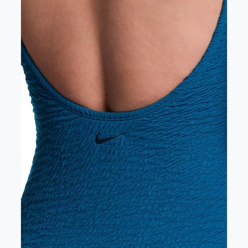 Damen Badeanzug Nike Shoreline Pucker Scoop Neck black