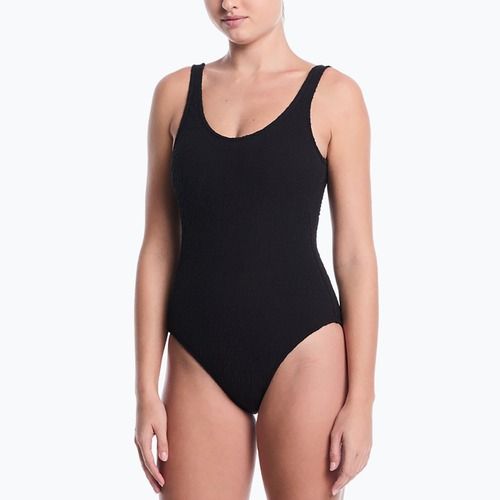 Damen Badeanzug Nike Shoreline Pucker Scoop Neck black