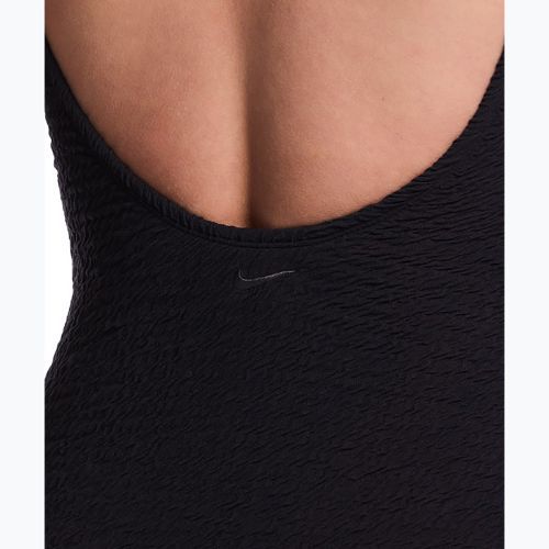 Damen Badeanzug Nike Shoreline Pucker Scoop Neck black