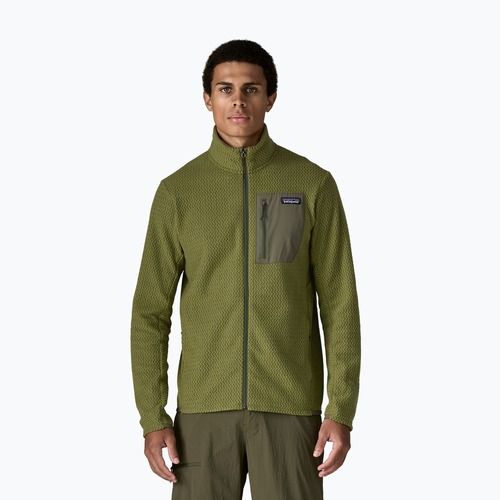 Herren-Trekkingpullover Patagonia R1 Air caper green