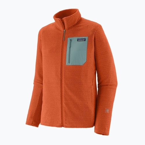 Herren-Trekkingpullover Patagonia R1 Air coal orange
