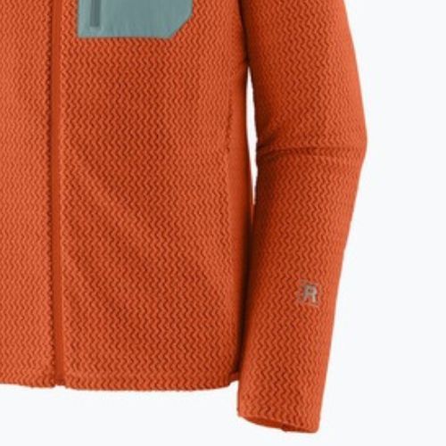 Herren-Trekkingpullover Patagonia R1 Air coal orange