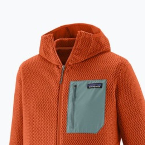Herren-Trekkingpullover Patagonia R1 Air Full Zip Hoody coal orange