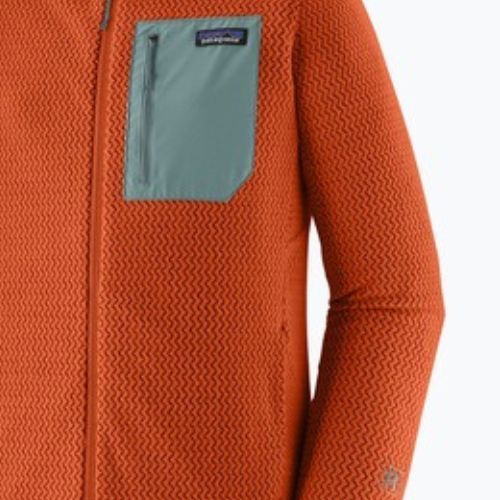 Herren-Trekkingpullover Patagonia R1 Air Full Zip Hoody coal orange