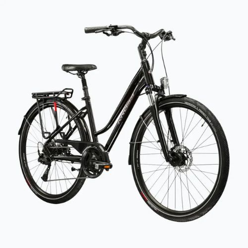 Damen-Trekkingrad KROSS Trans 7.0 In black/pink/gloss
