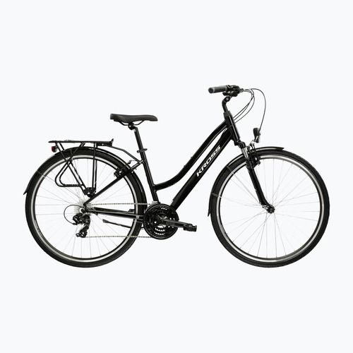 Damen-Trekkingrad KROSS Trans 1.0 In black/silver/gloss