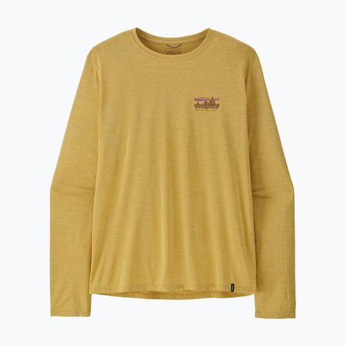 Herren-Langarmshirt Patagonia Capilene Cool Daily - '73 Skyline limestone yellow/light limestone yellow c-dye