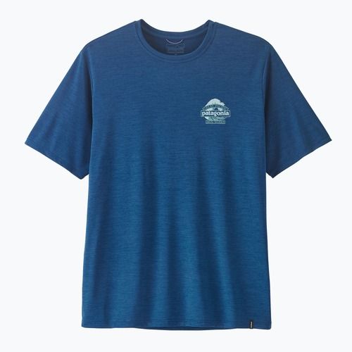 Herren T-Shirt Patagonia Capilene Cool Daily - Great Waves clement blue/light clement blue x-dye