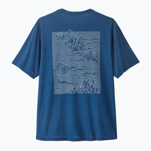 Herren T-Shirt Patagonia Capilene Cool Daily - Strataspire clement blue/light clement blue x-dye