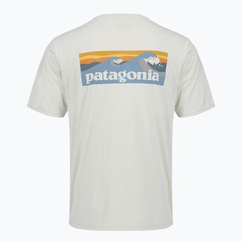 Herren T-Shirt Patagonia Capilene Cool Daily - Boardshort Logo dyno white
