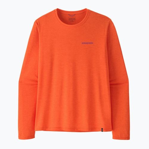 Longsleeve Herren Patagonia Capilene Cool Daily - Boardshort Logo orange peel/light orange peel x-dye