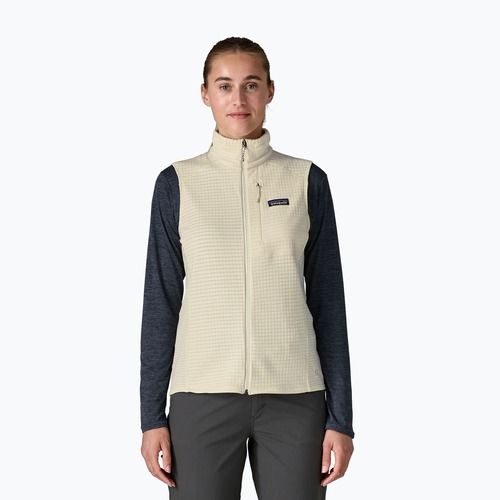 Damen Weste Patagonia R1 wool white