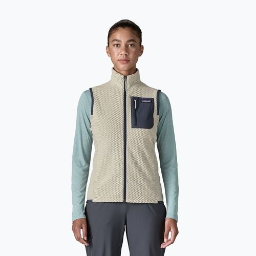 Damen Weste Patagonia R1 Air wool white