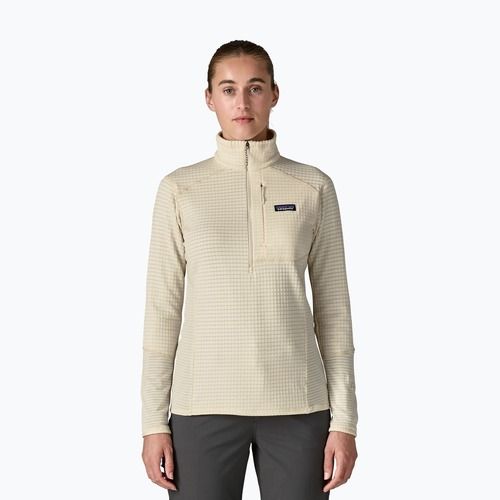 Damen-Fleecejacke Patagonia R1 wool white