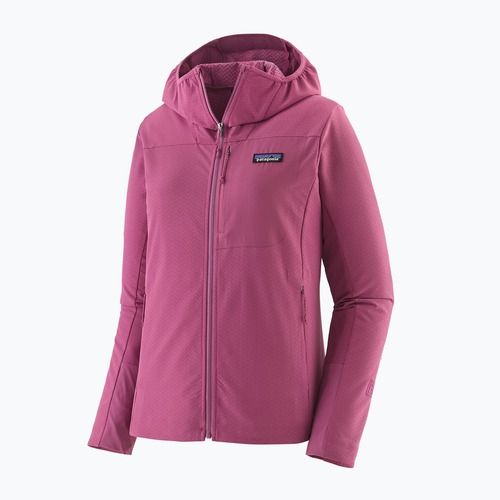 Softshell Jacke Damen Patagonia R1 CrossStrata Hoody faded magenta