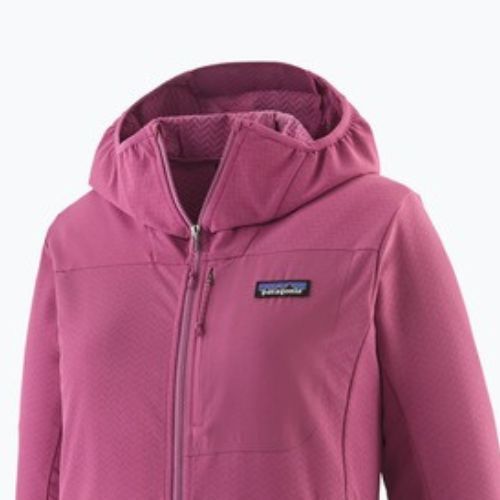 Damen-Softshelljacke Patagonia R1 CrossStrata Hoody faded magenta