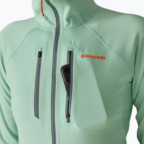 Damen Sweatshirt Patagonia R1 Ultralight Hoody thin ice