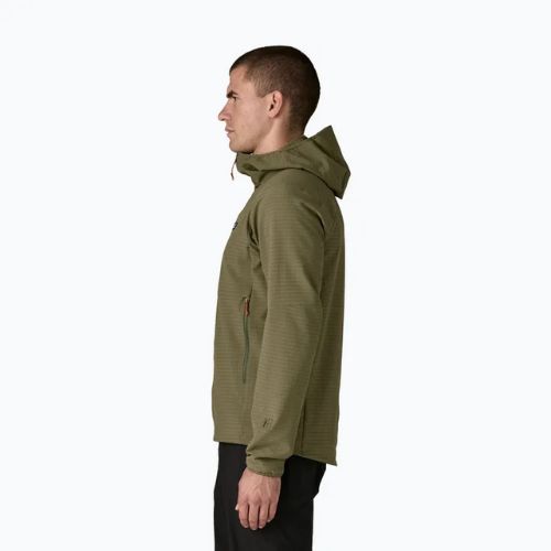 Softshell Jacke Herren Patagonia R1 TechFace Hoody basin green