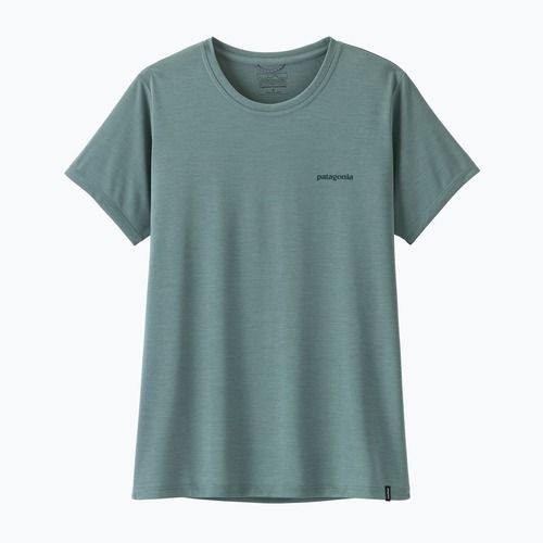 Damen T-Shirt Patagonia Capilene Cool Daily Shirt - Boardshort Logo blue sage/light blue sage x-dye