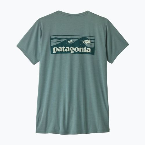 Shirt Damen Patagonia Capilene Cool Daily Shirt - Boardshort Logo blue sage/light blue sage x-dye