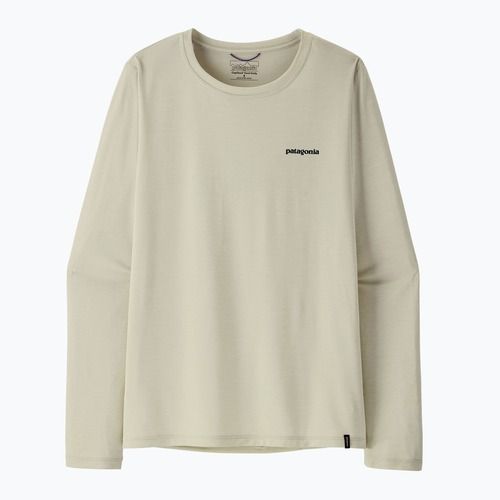 Damen-Langarmshirt Patagonia Capilene Cool Daily Shirt - Boardshort Logo dyno white