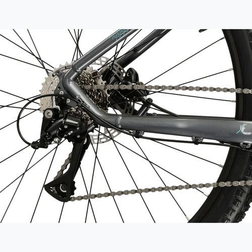 Mountainbike Damen KROSS Lea 4.0 W 27.5 Grau/Türkis/Glanz