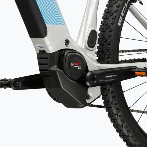 Damen E-Bike KROSS Influx Hyb 5.0 W 29 cells 800 Wh silver/blue/gloss