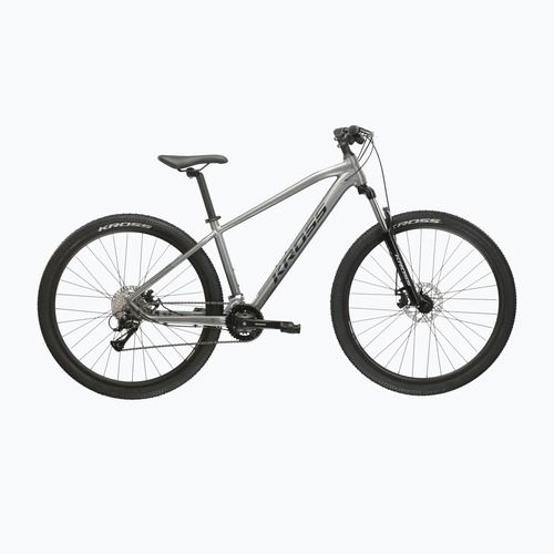 Mountainbike KROSS Hexagon 3.0 27,5" 2024 Grau/Dunkelblau/Glanz
