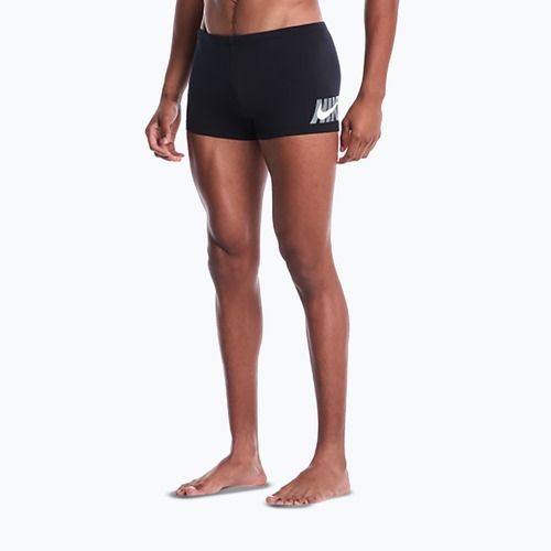 Herren-Bade-Boxershorts Nike Logo Graphic Square Leg black