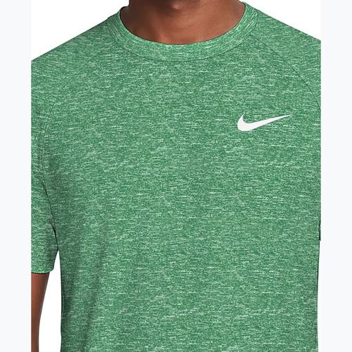 Herren-Schwimmshirt Nike Heather Hydroguard malachite