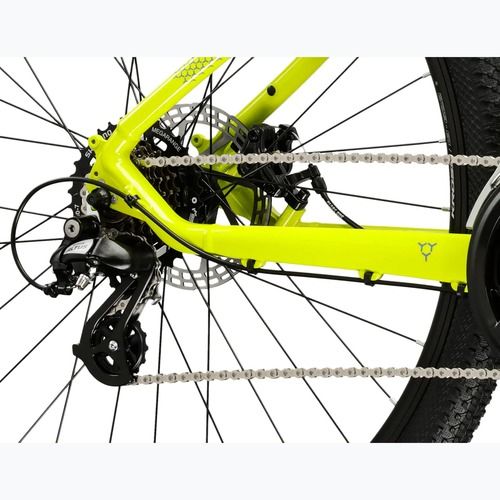 Mountainbike KROSS Hexagon 2.0 27,5" Limonengrün/Blau/Glanz