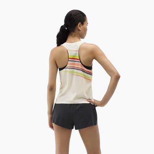 Laufshirt Damen HOKA Race Day Singlet alabaster flare